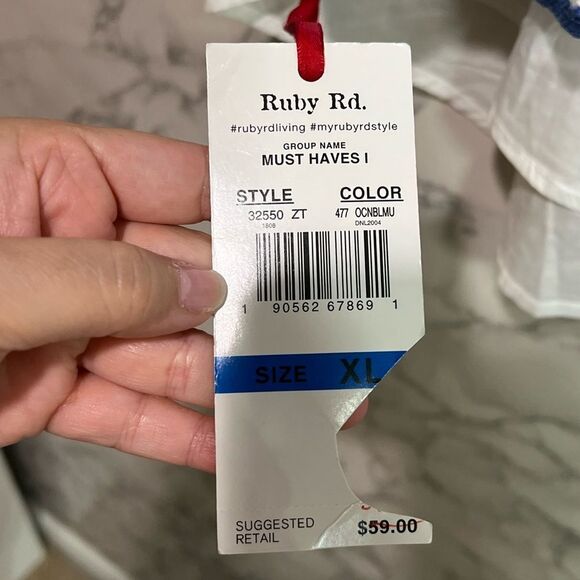 Ruby Rd Sweater Top Size XL - Picture 5 of 6